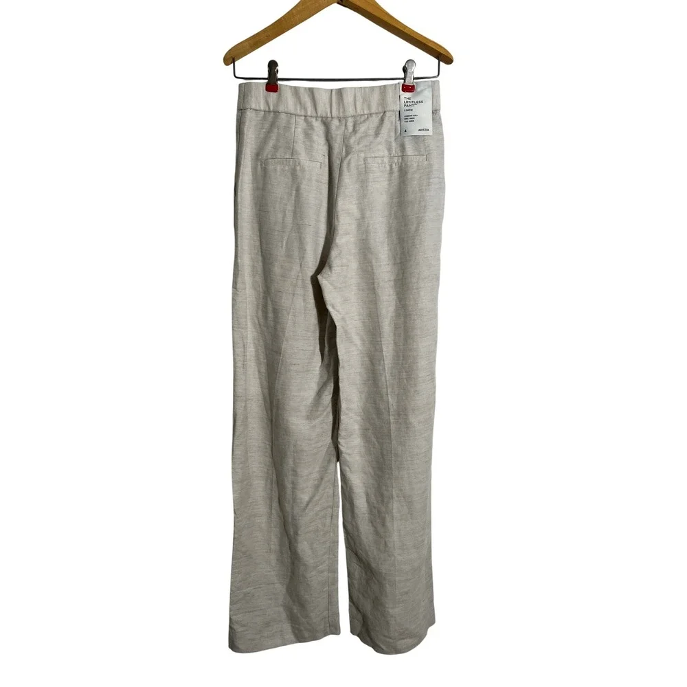 ARITZIA The Limitless Linen Pant in Natural Ecru